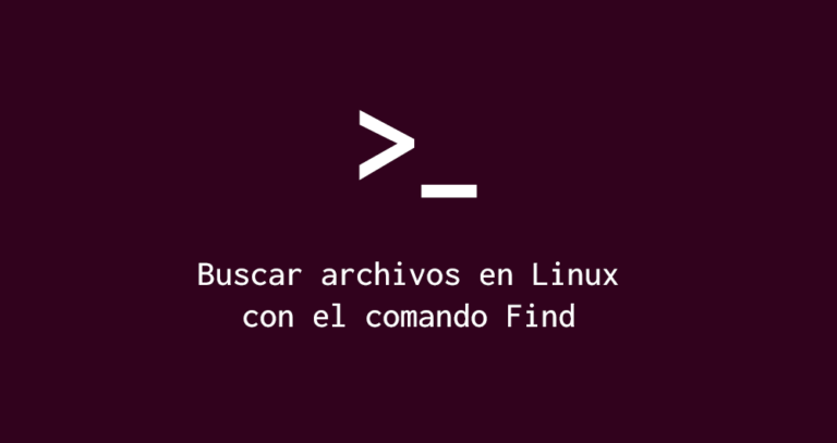 Buscar archivos y carpetas con el comando find en linux